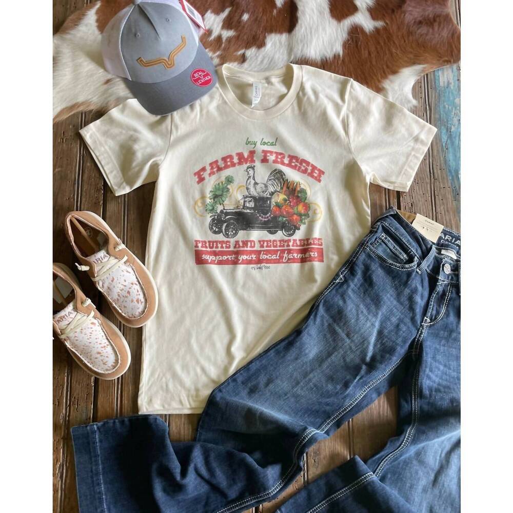 NEW CRY BABY farm fresh tee in white
